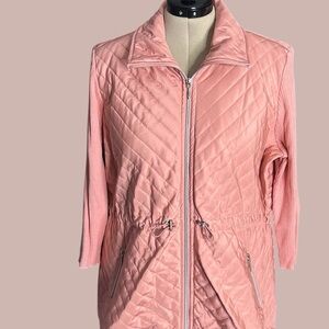 Multiples Light Pink Quilted Puffer Jacket